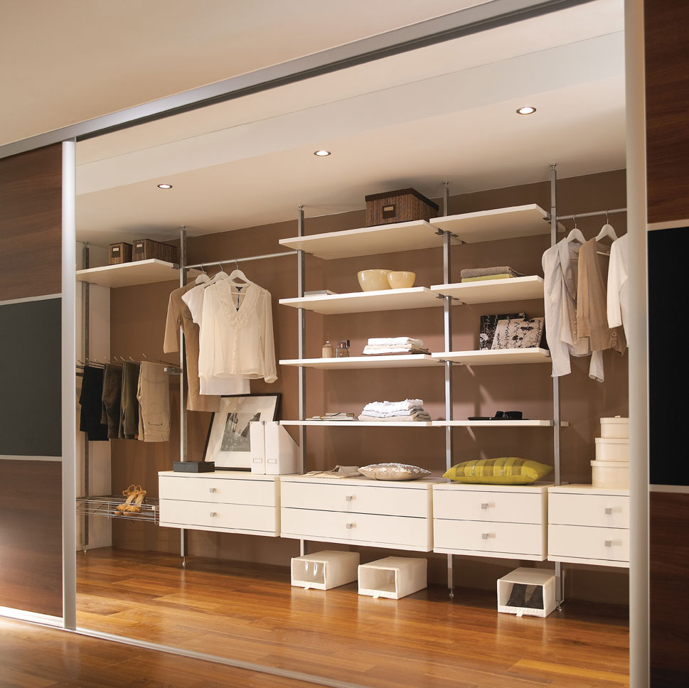 Aura-White-Walkin-Wardrobe White Aura Wardrobe Interior - Walk in Wardrobe