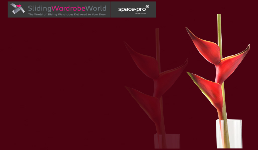 Maroon Glass - Sliding Wardrobe World™ SpacePro™ Maroon Glass - Sliding Wardrobe World™ SpacePro™