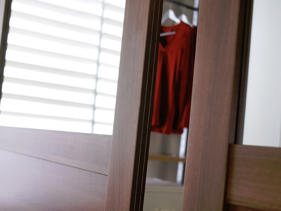 Shaker 3 Panel Detail – Walnut Frame – Walnut Panel & Mirror