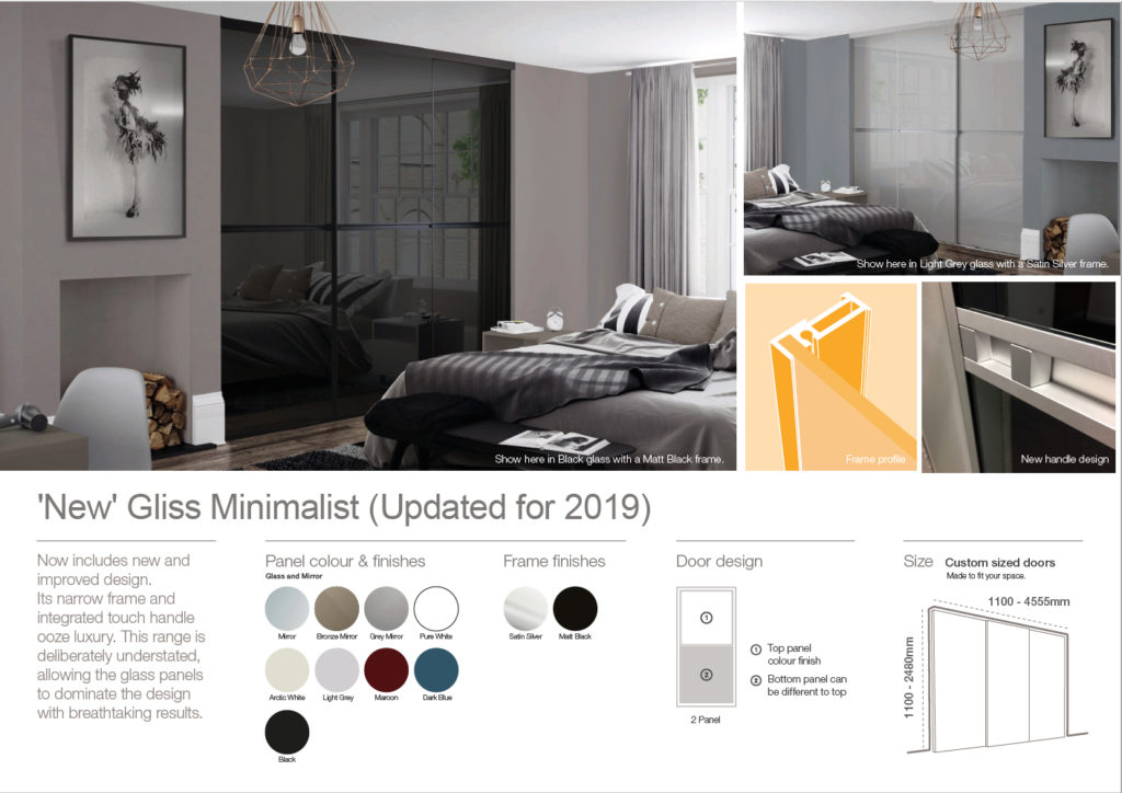 New Gliss Minimalist Sliding Wardrobe Doors Jan 2019 New Gliss Minimalist Sliding Wardrobe Doors Jan 2019