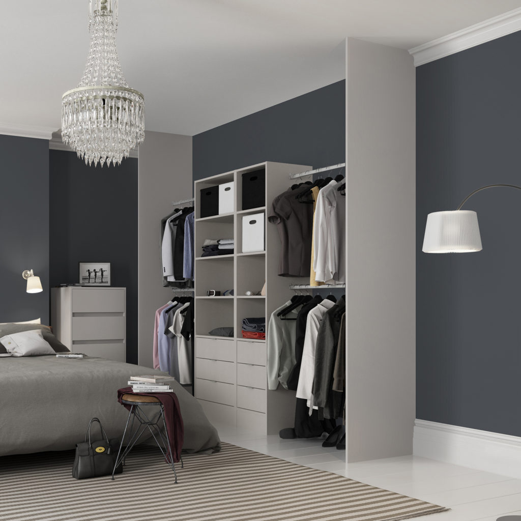 Premium Tower Unit Cashmere Premium Wardrobe Interior Cashmere
