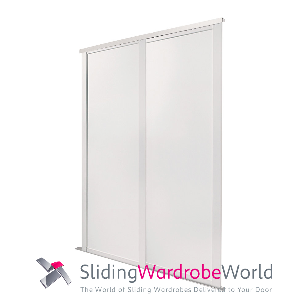 23666701.jpg 2 White Shaker Panel Sliding Wardrobe Doors