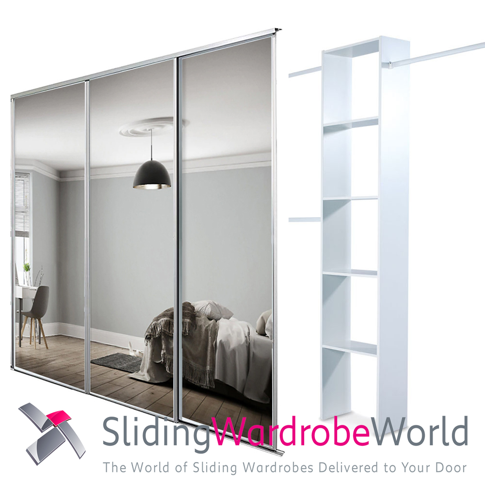 27123101-1.jpg 3 White Framed Mirror Doors & Interior