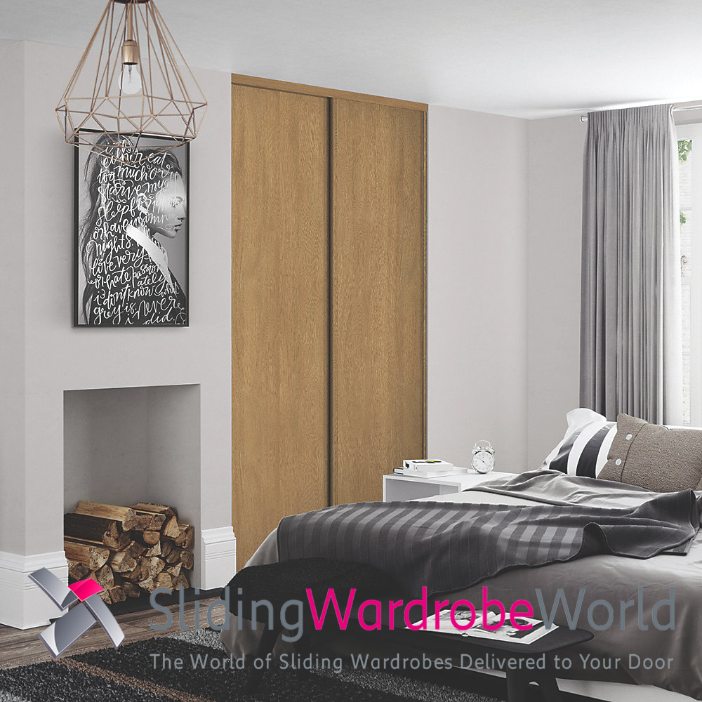 29259301.jpg 2 Oak Sliding Wardrobe Doors
