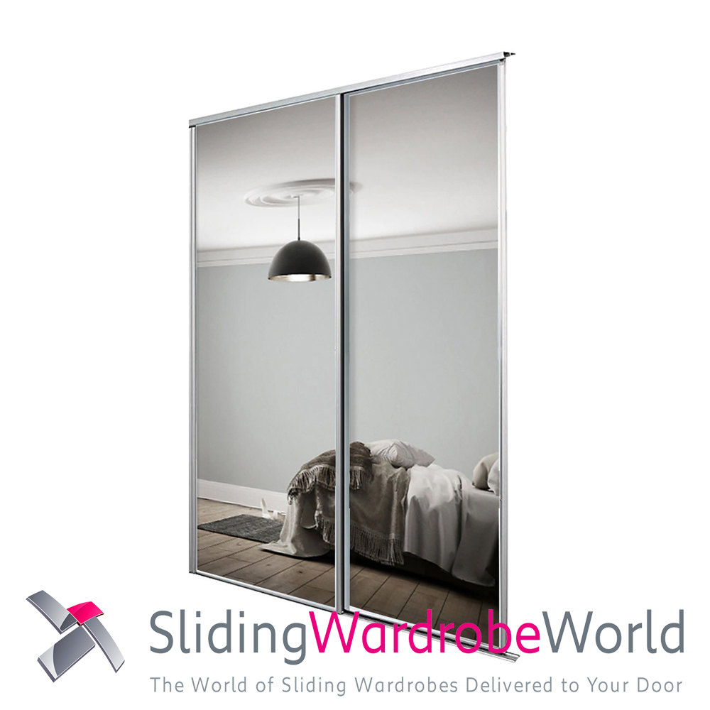 34071701-1.jpg 2 White Framed Mirror Doors