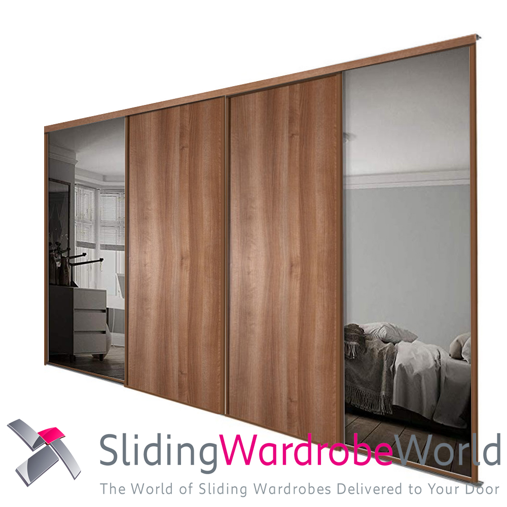 39734301.jpg 4 Walnut Doors (2 Mirror 2 Panel)