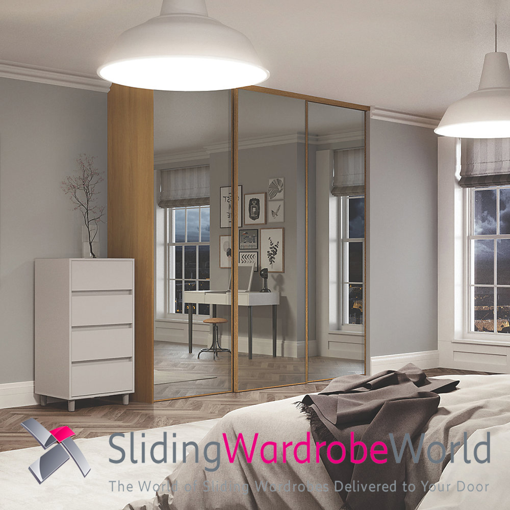 51088401.jpg 3 Mirror Sliding Wardrobe Doors