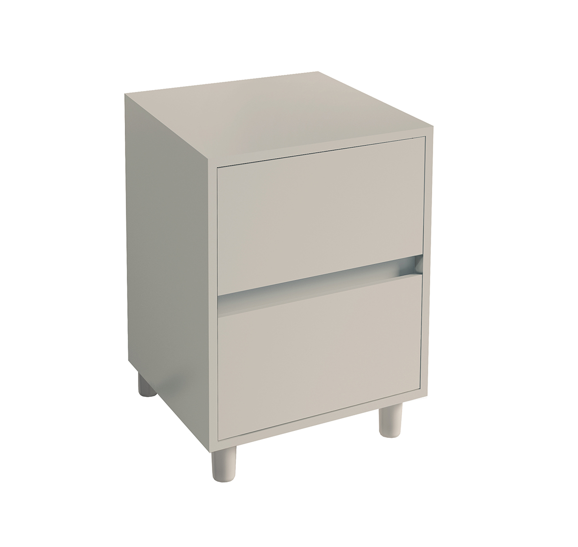 51773101.jpg SpacePro Freestanding Bedside cabinet 2 Drawer CASHMERE