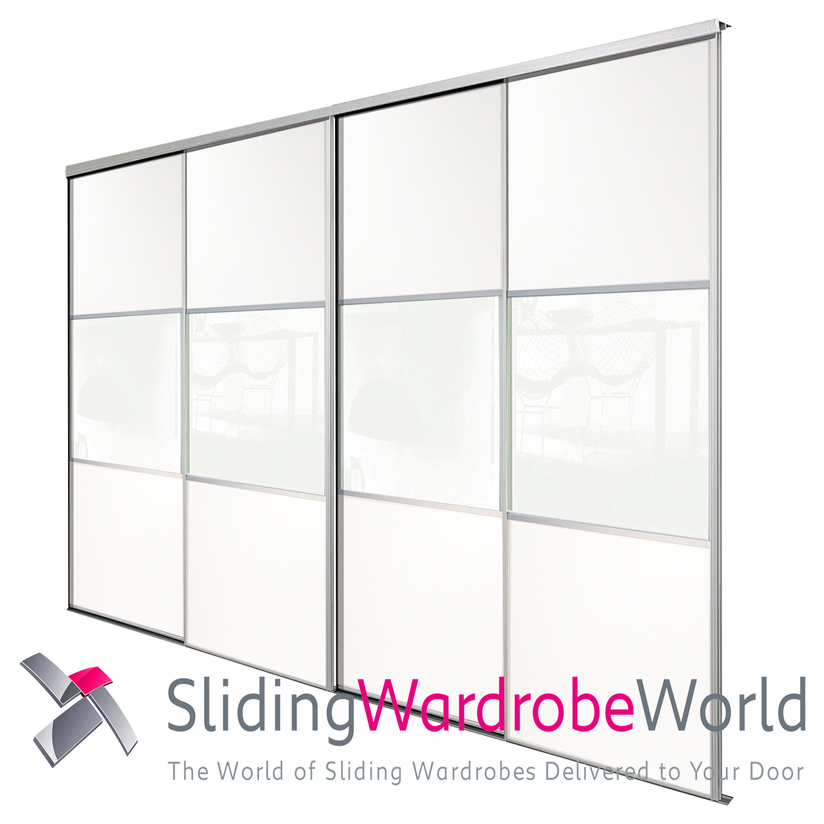 55289301.jpg 4 White Wideline Sliding Wardrobe Doors