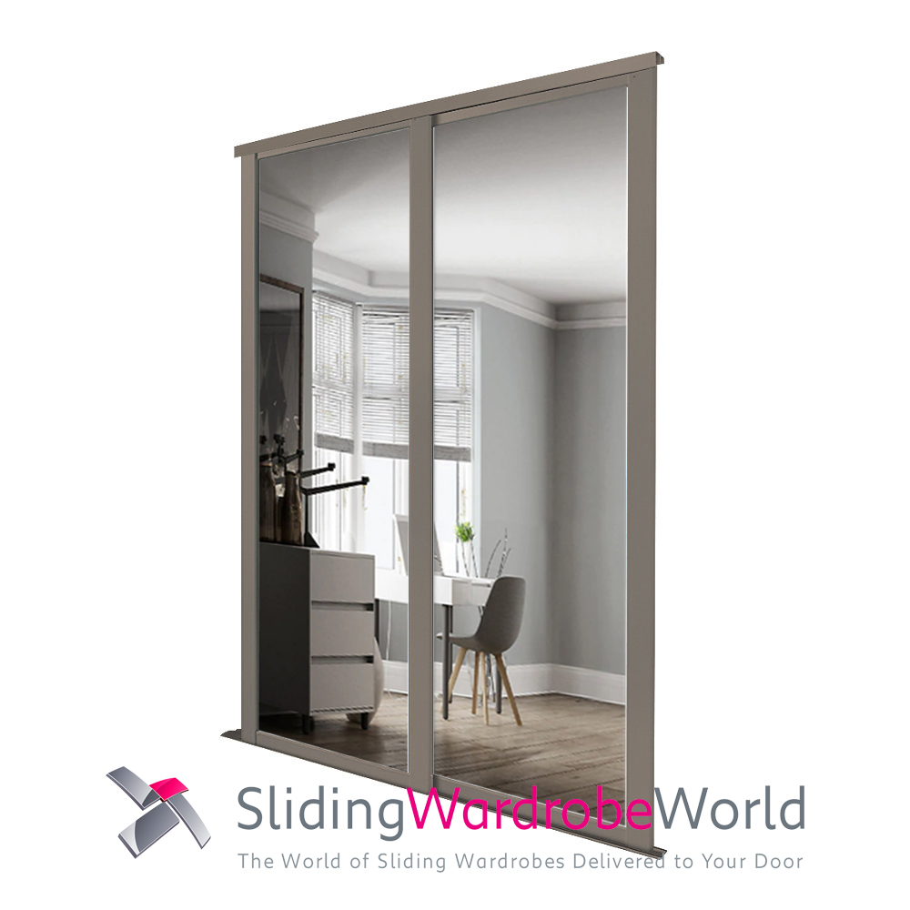 64165001.jpg Stone Grey Shaker - 2 Doors - 2 Mirror