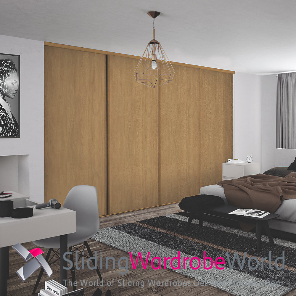72345501.jpg 4 Oak Sliding Wardrobe Doors