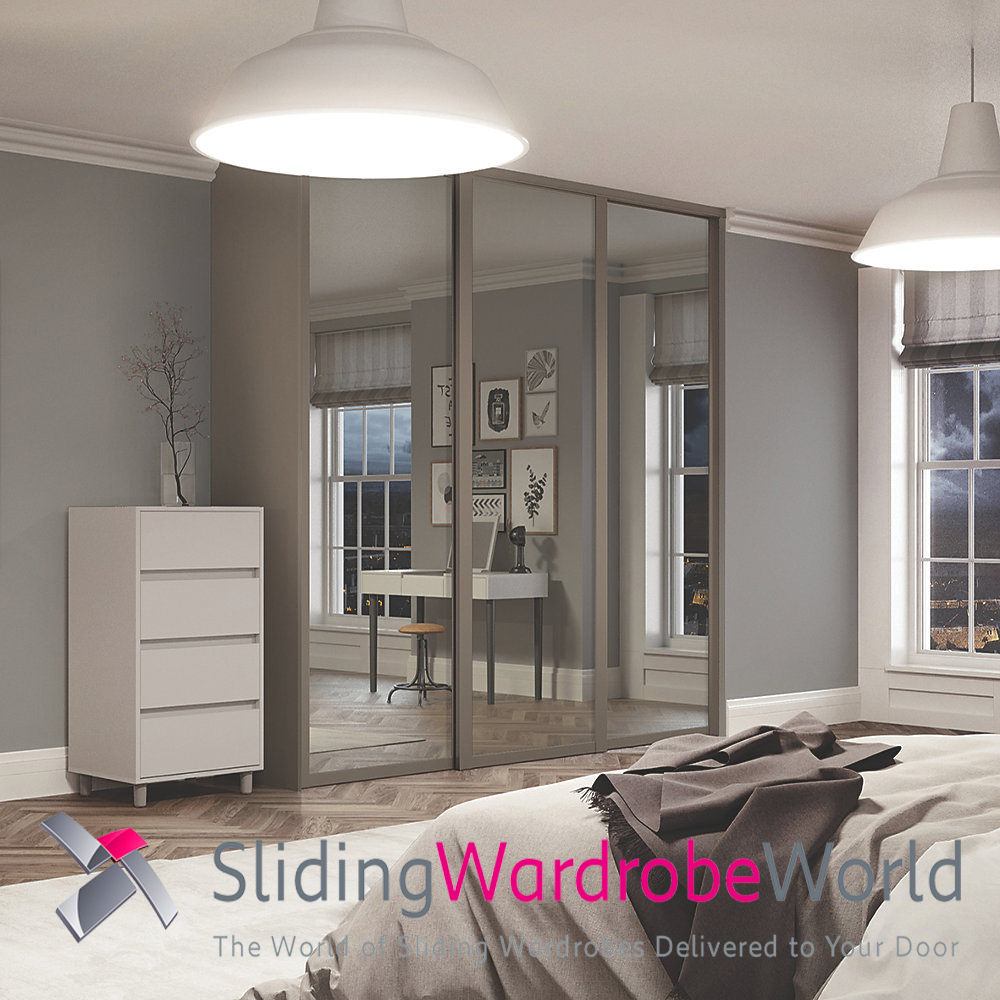 86164801.jpg Stone Grey Shaker - 3 Mirror Doors