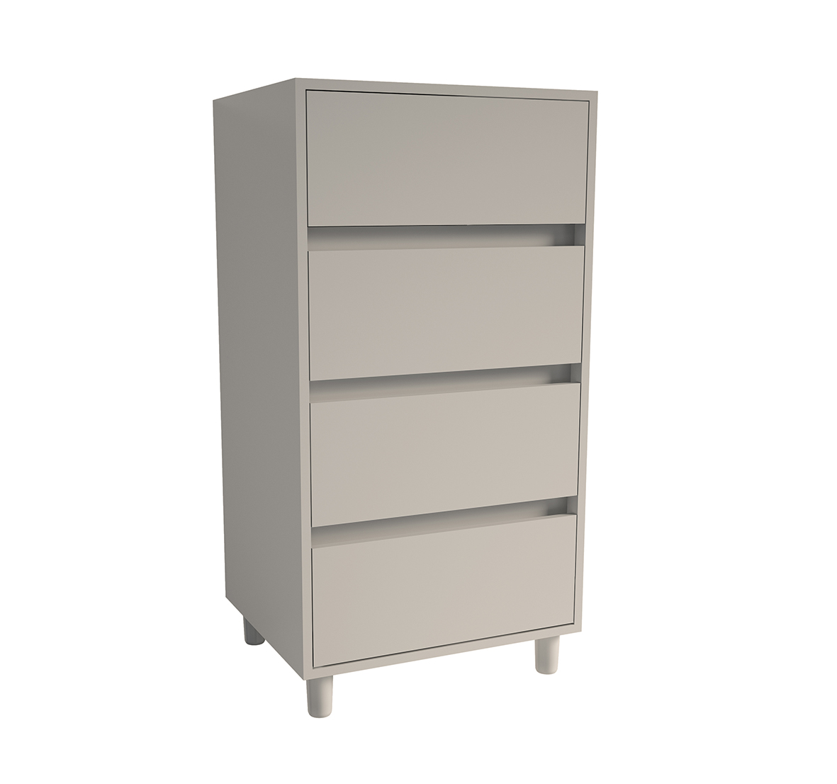 98034701.jpg SpacePro freestanding cabinet 4 drawer tallboy CASHMERE