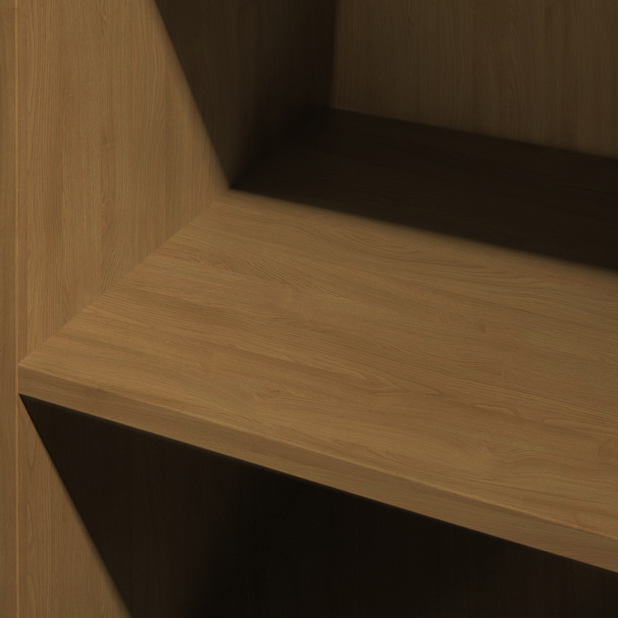TWR-3DW450-LC_5 Oak SpacePro Shelf Unit Detail