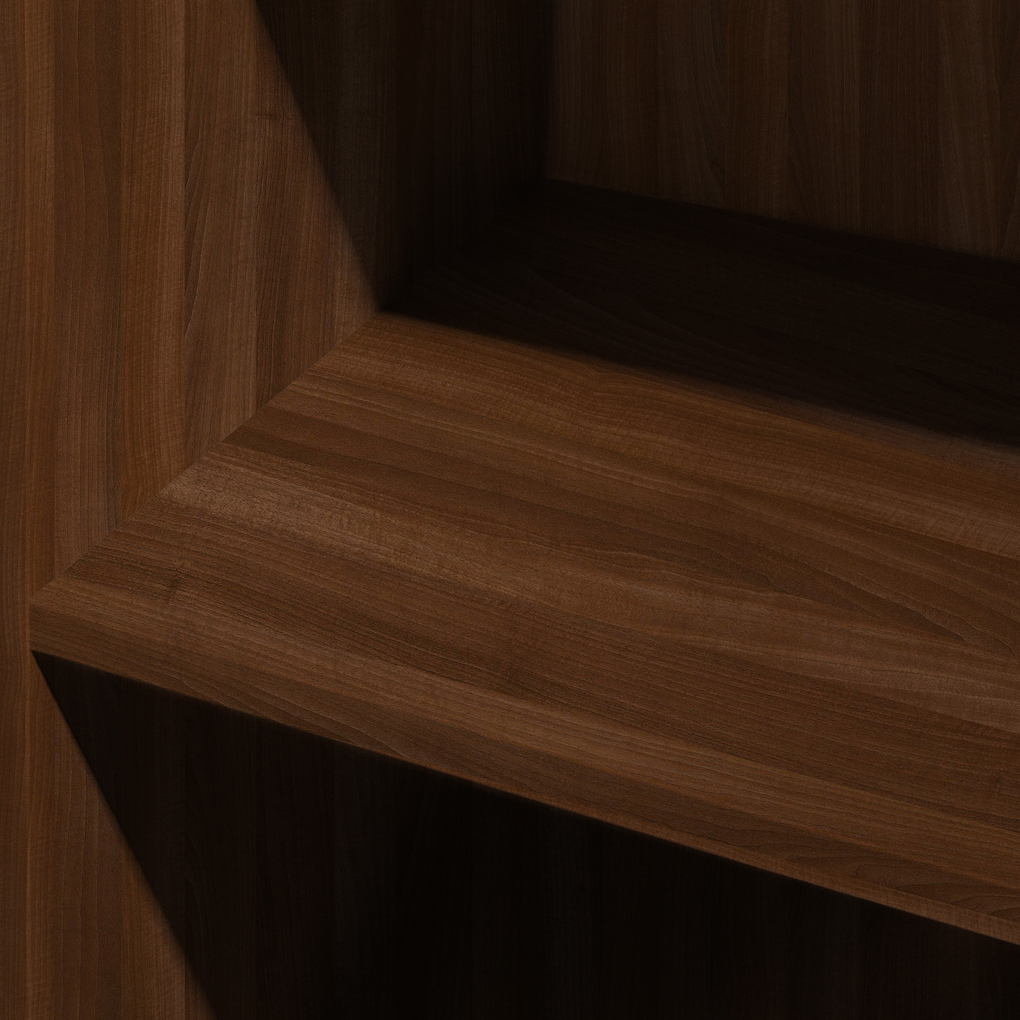 TWR-3DW450-TW_5 Walnut SpacePro Shelf Unit Detail