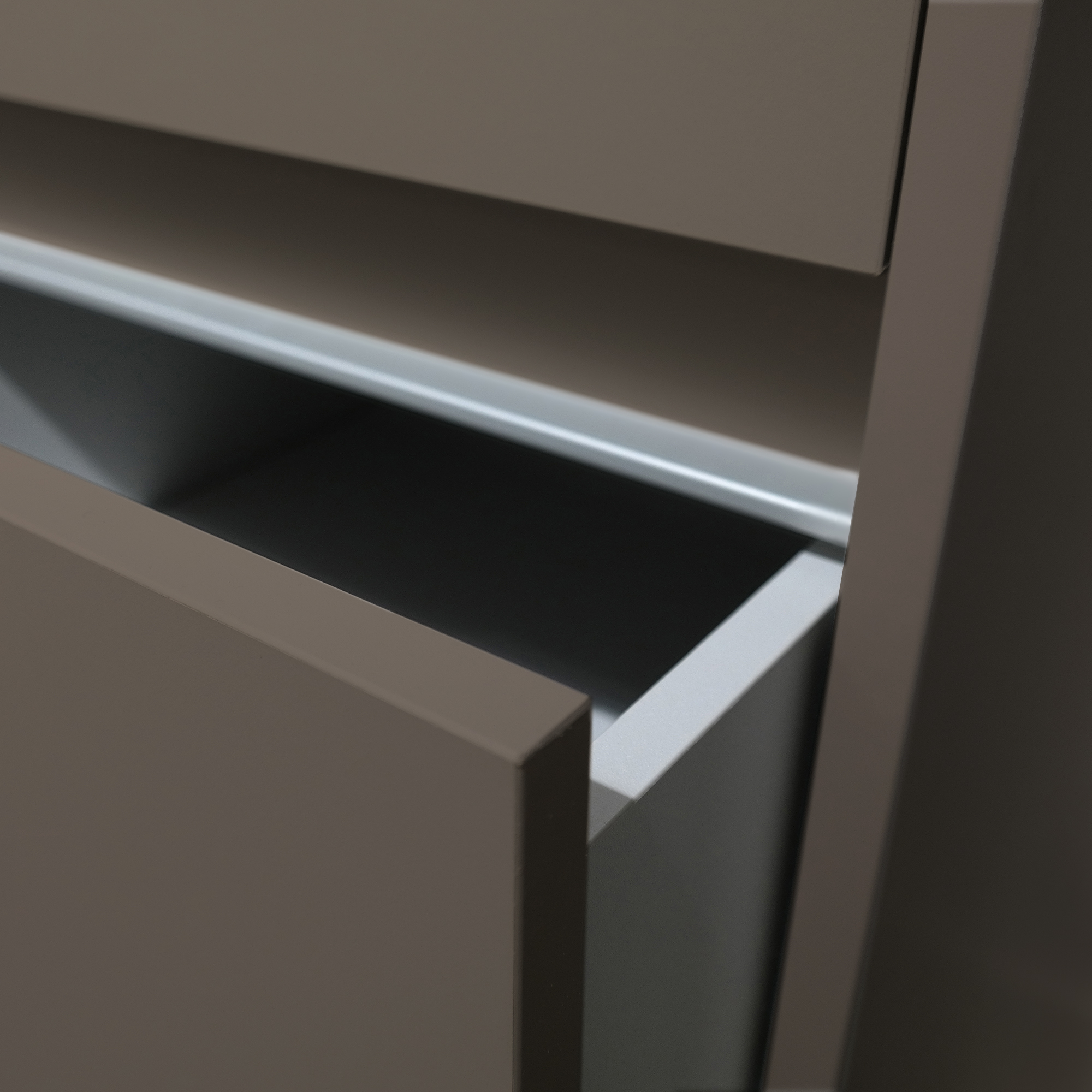 TWR-3DW450-YS_4 Stone Grey SpacePro 3 Drawer Unit Detail