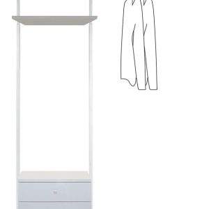 SpacePro Aura Wardrobe System Kit 2