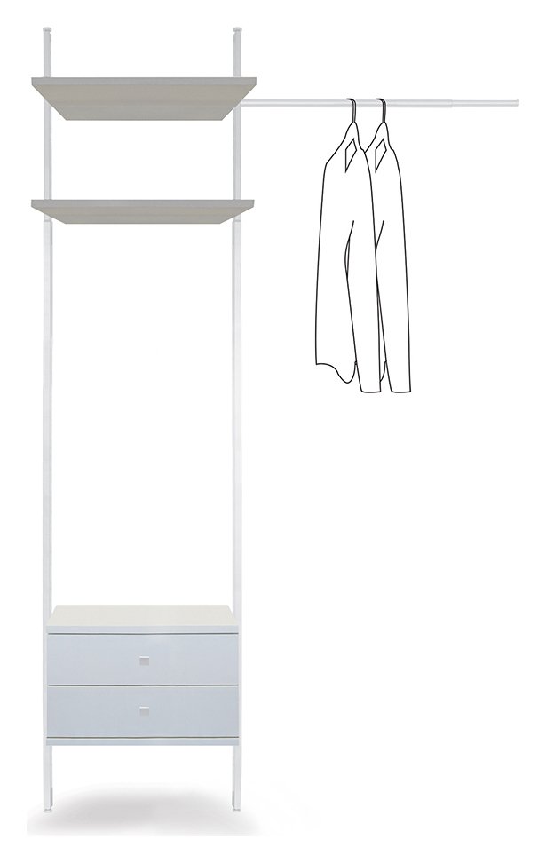 SpacePro Aura Wardrobe System Kit 2 Aura SpacePro Aura Wardrobe System Kit 2