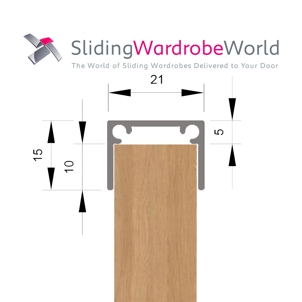 18mm Aluminium Profile copy 18mm Panel fixing Profile