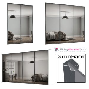 Classic Graphite Sliding Wardrobe Doors MASTER