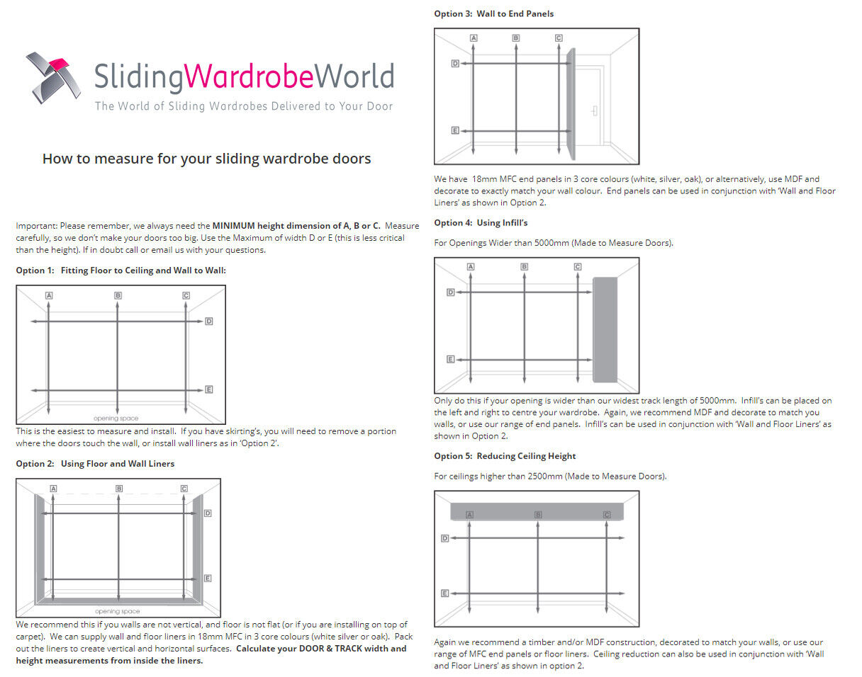 Made to Measure MIRROR Sliding Wardrobe Doors & Tracks - Choice of Frame Colours Gallery Image 2
