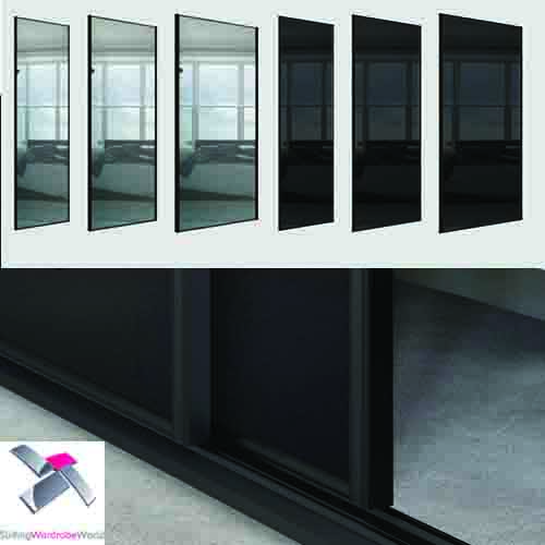 Classic Black Framed Sliding Wardrobe Doors Classic Black Framed Sliding Wardrobe Doors