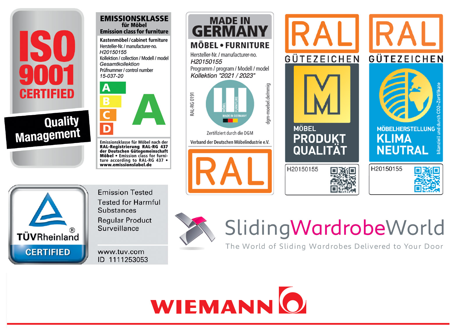 SWW Wiemann Quality Certificates copy Wiemann Quality Certificates