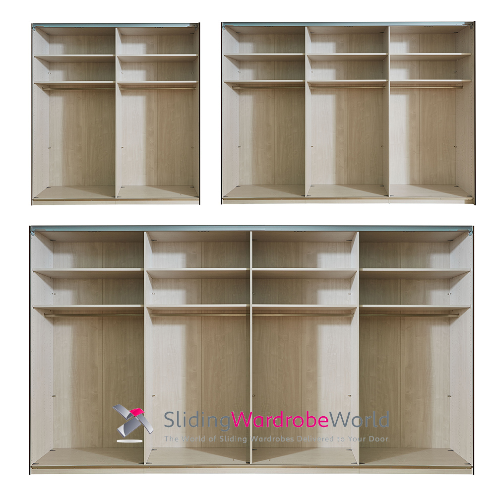 Wiemann Interior Treeline 2 3 4 Doors copy Complete Sliding Wardrobe Interior 2, 3 and 4 Doors